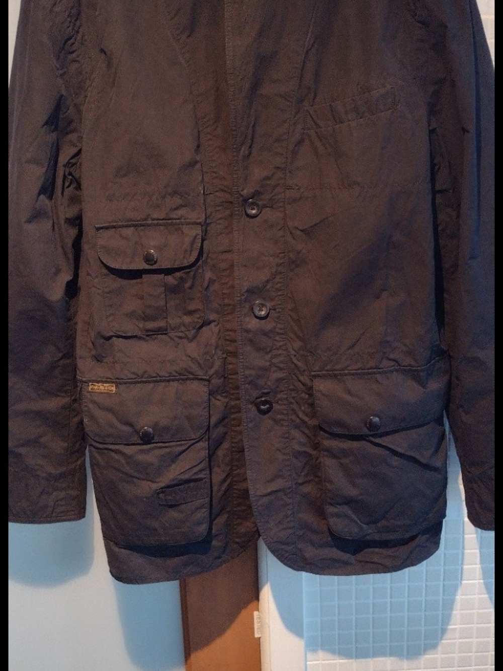 Ralph Lauren Black Military Field Jacket with Multiple Pockets